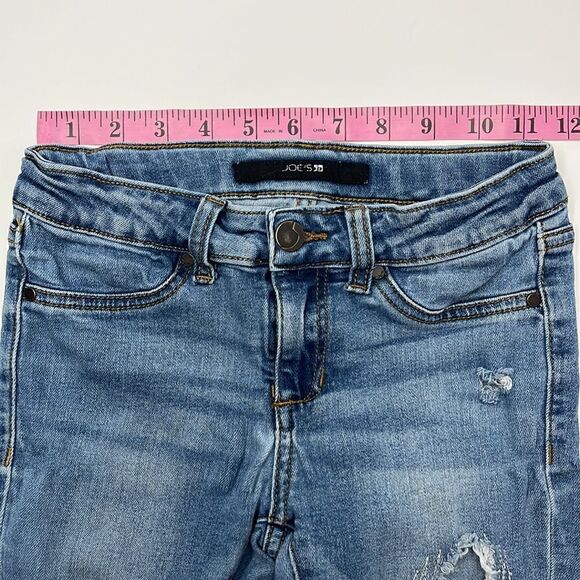 Joe’s Jeans Girls Distressed Skinny Light Wash Denim Jeans - Picture 9 of 11